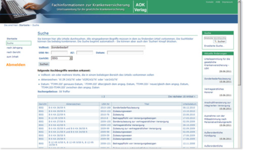 47110 - Urteilssammlung - USK (Internet 1) 47110 - Urteilssammlung - USK (Internet 1)