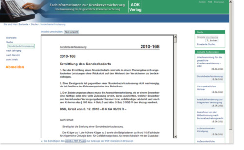 47110 - Urteilssammlung - USK (Internet 3)