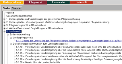 Suche über den Strukturbaum Suche über den Strukturbaum