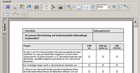 Ansicht des Dokuments